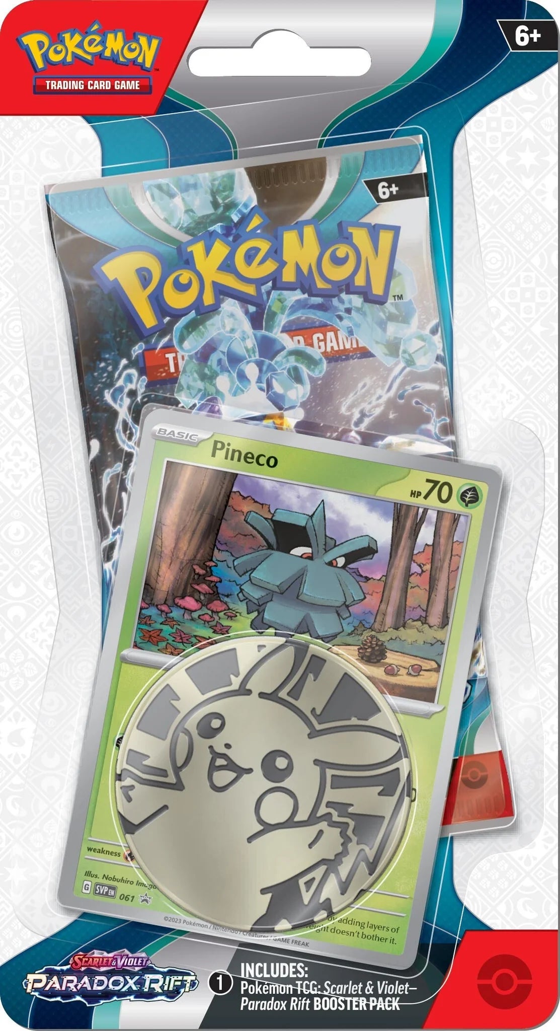 Paradox Rift: Single Pack Blister Pineco POKEMON