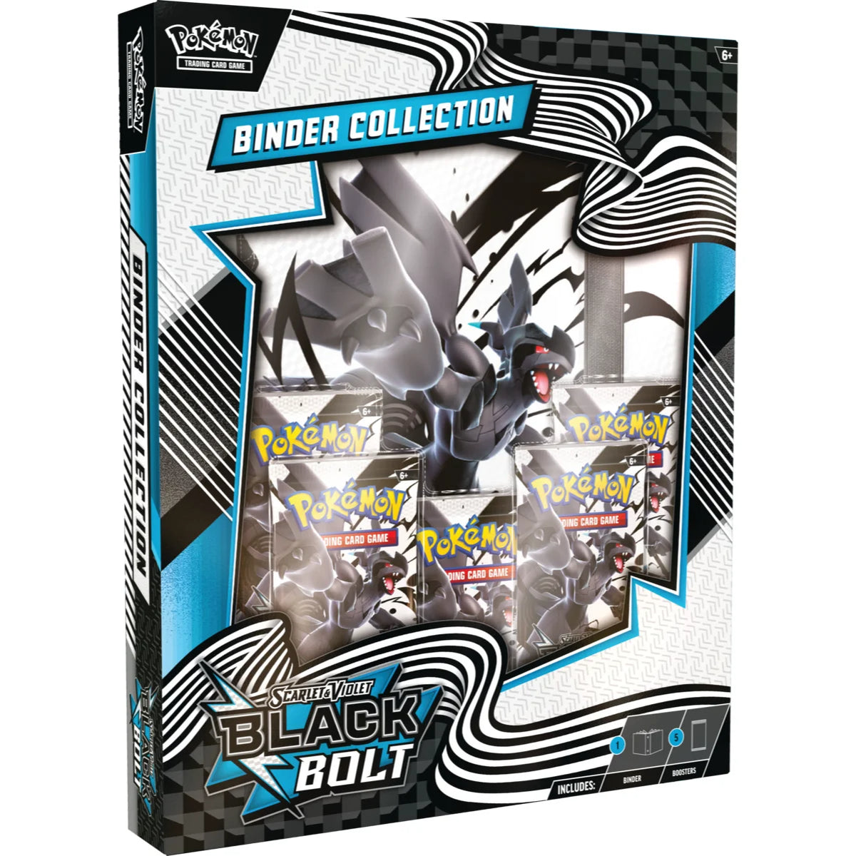 Pokemon TCG Scarlet & Violet - Black Bolt - Binder Collection - INGLÉS