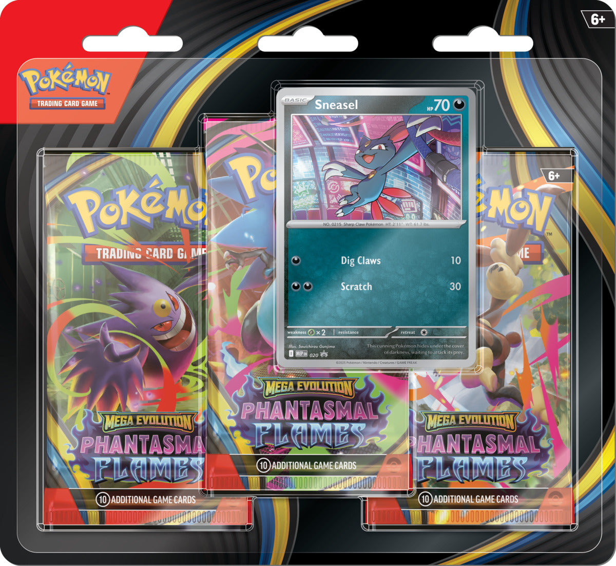 MEGA EVOLUTION PHANTASMAL FLAMES - 3-PACK BLISTER ENGLISH