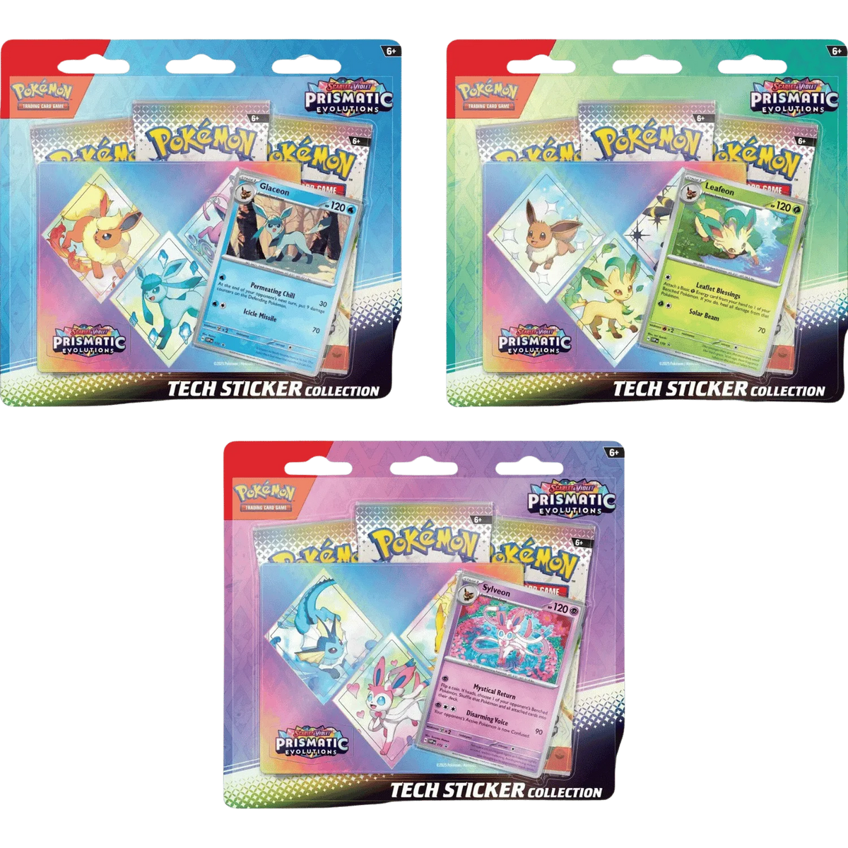 Scarlet Violet Prismatic Evolutions Tech Sticker Collection