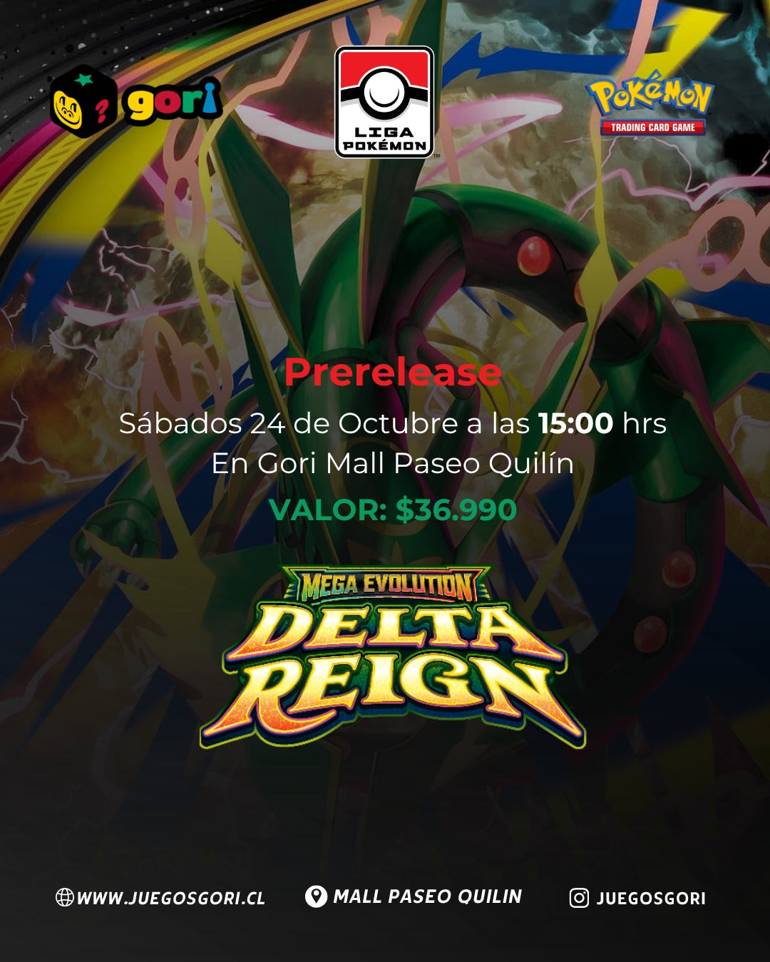 Prelanzamiento Pokemon Delta Reign - Sábado 24 de Octubre