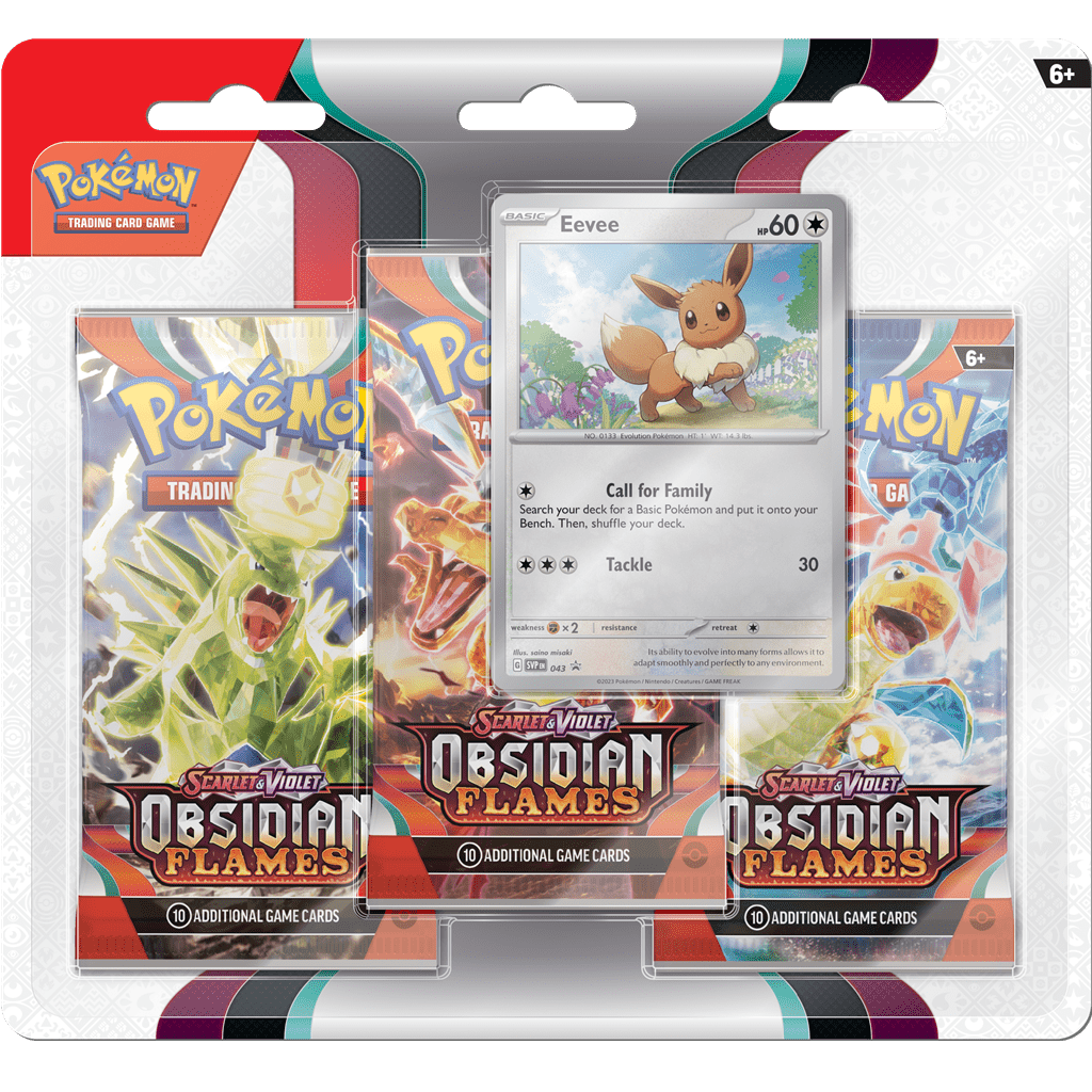 Llamas Obsidianas: Eevee blister (Español) POKEMON