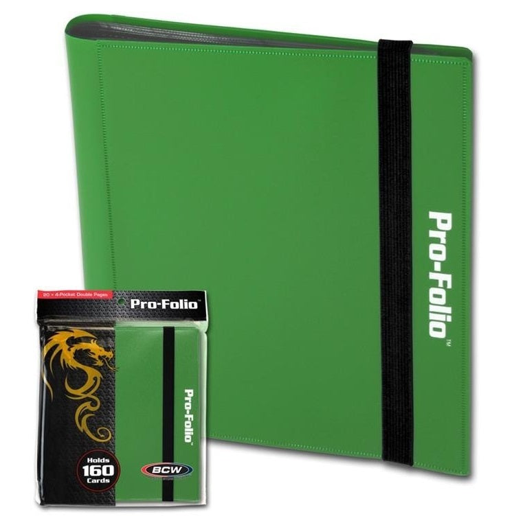 Carpeta BCW Pro-Folio 4-Pocket Green