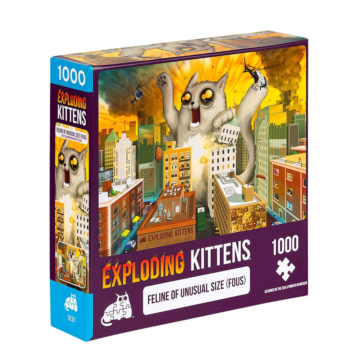 Puzzle 1000 Piezas Exploding kittens Feline Of Unusual Size