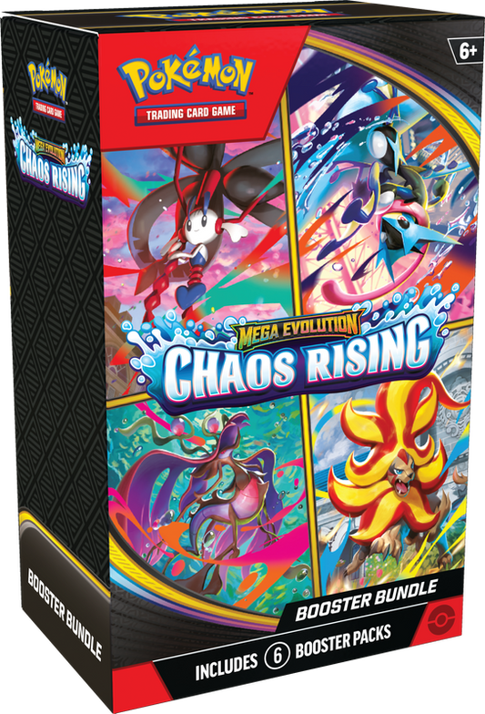 POKEMON TCG MEGA EVOLUTION - CHAOS RISING - BOOSTER BUNDLE ESPAÑOL