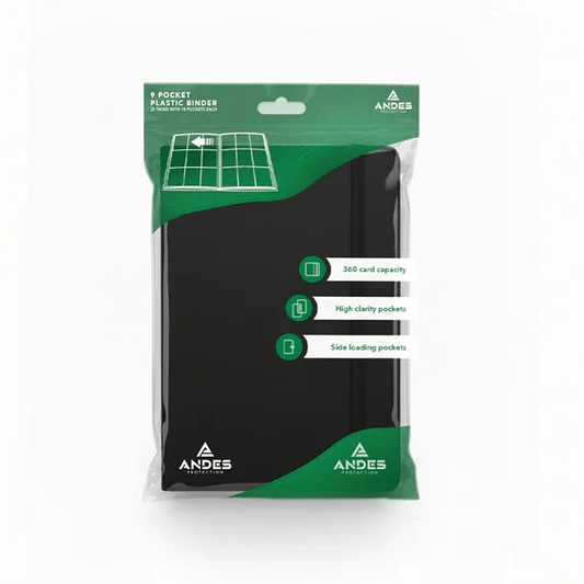 ANDES PROTECTION - 12 POCKET LEATHER BINDER - BLACK