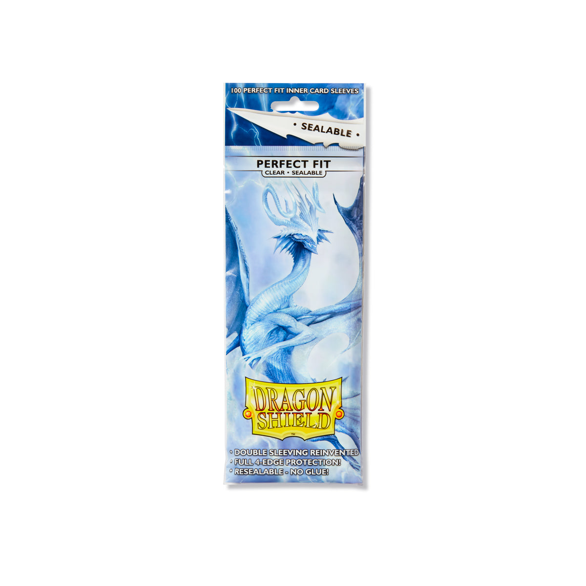 100 Protectores Perfect Fit Sealable Clear Dragon Shield