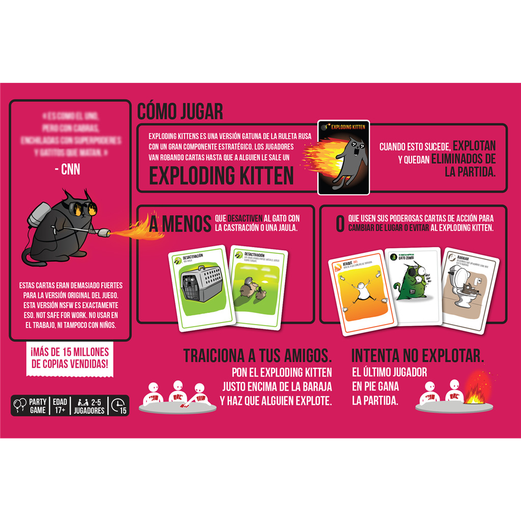 Exploding Kittens NSFW (Nueva Edición)