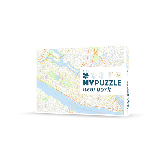 Puzzle New York mapa 1000pcs - Helvetiq