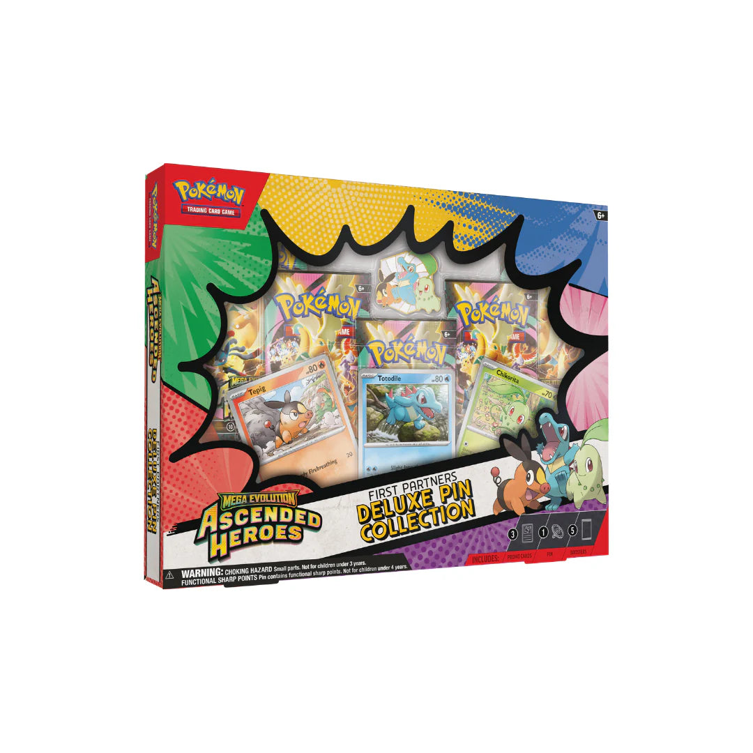 Ascended Heroes- First Partners Deluxe Pin Collection ESPAÑOL