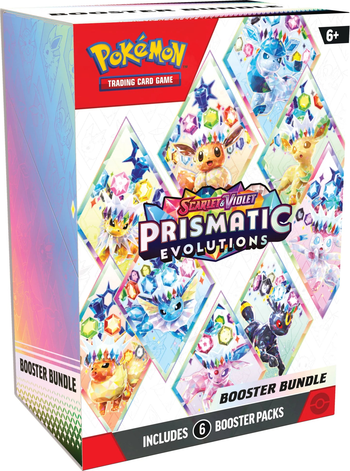 Pokemon TCG Scarlet & Violet Prismatic Evolutions - 6pk Booster Bundle - Inglés