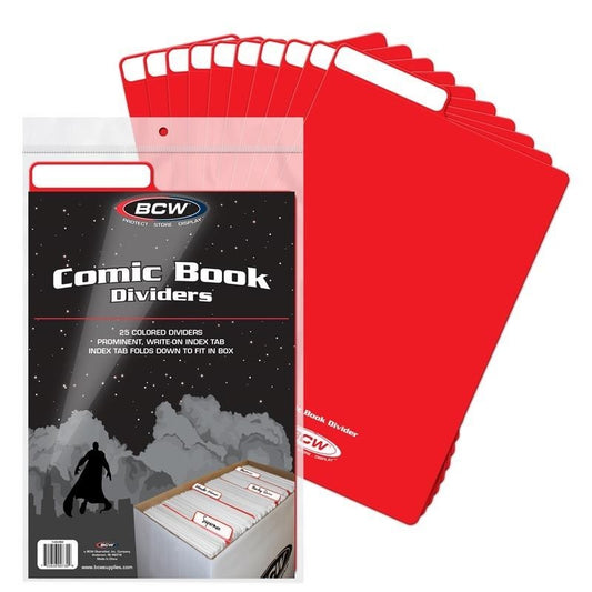 Separadores Bcw Comic Book Dividers Red