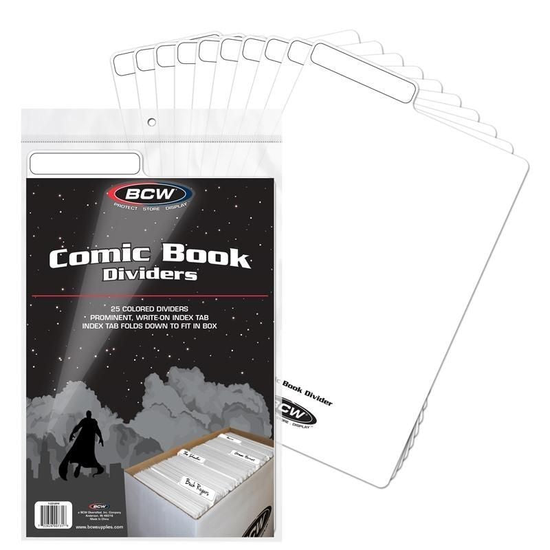 Bolsas Para Comics Bcw Comic Book Dividers