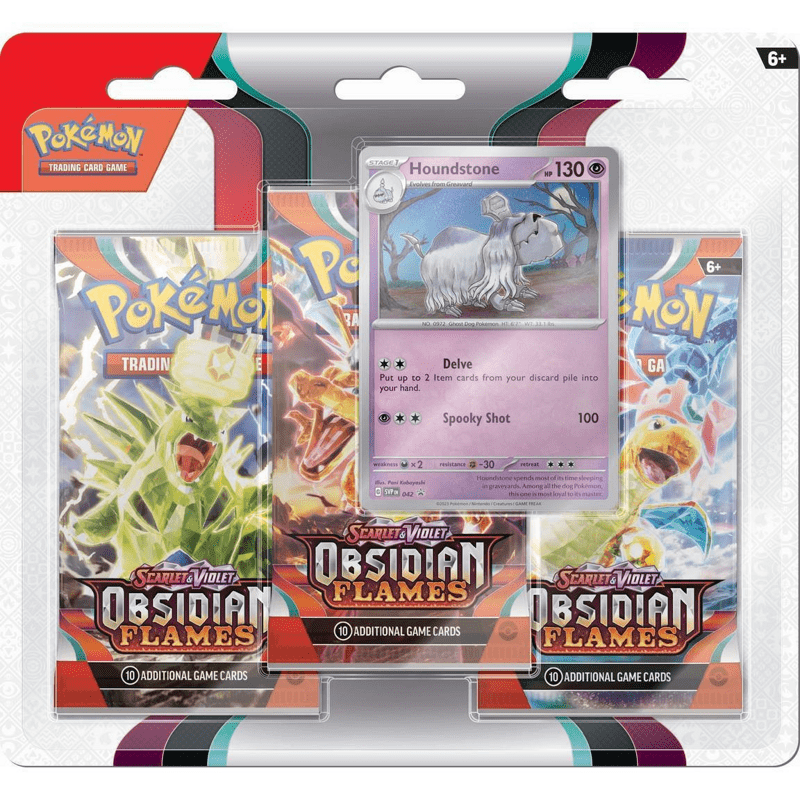 Llamas Obsidianas: Houndstone blister (Español) POKEMON