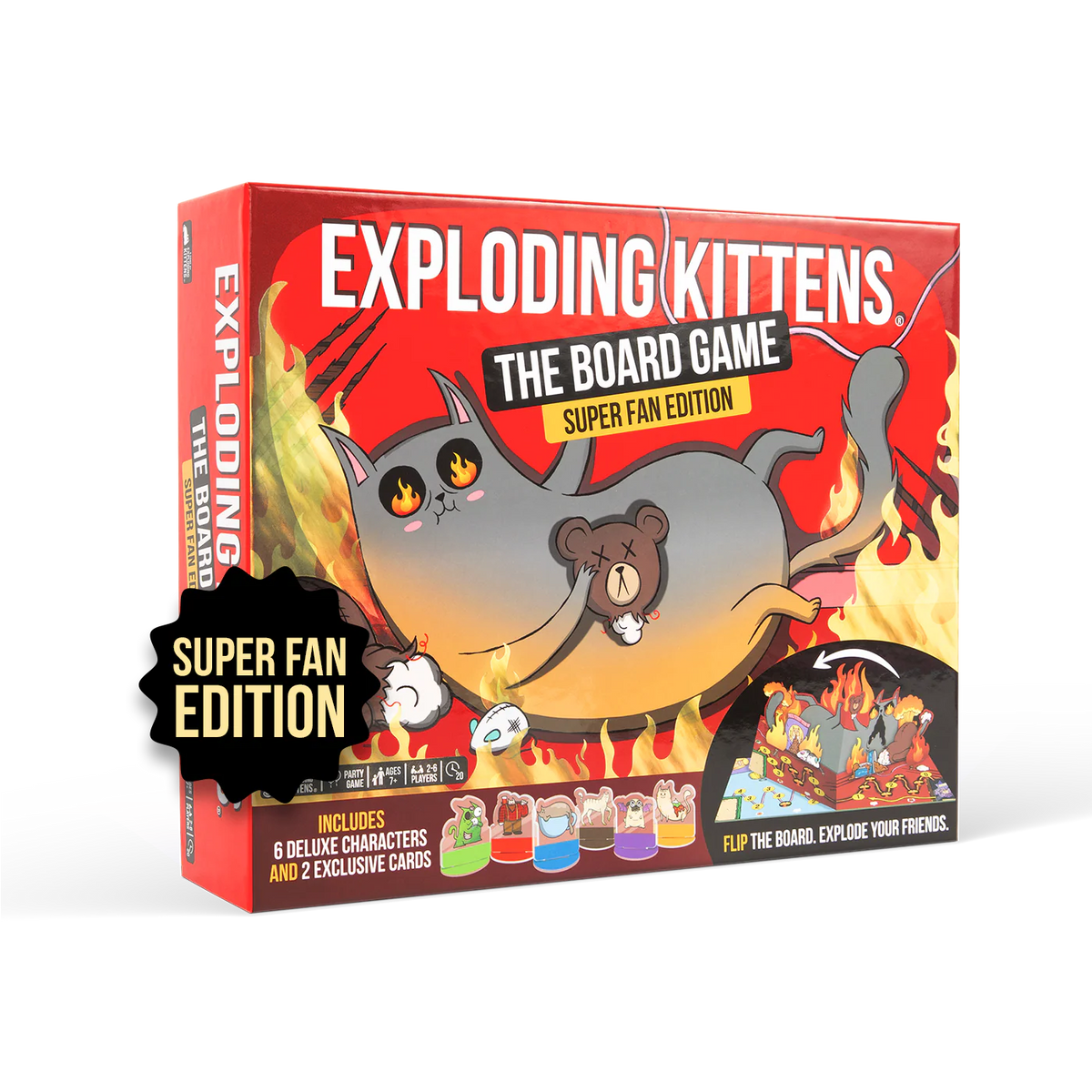 EXPLODING KITTENS THE BOARD GAME - SUPER FAN EDITION (PREMIUM VERSION)